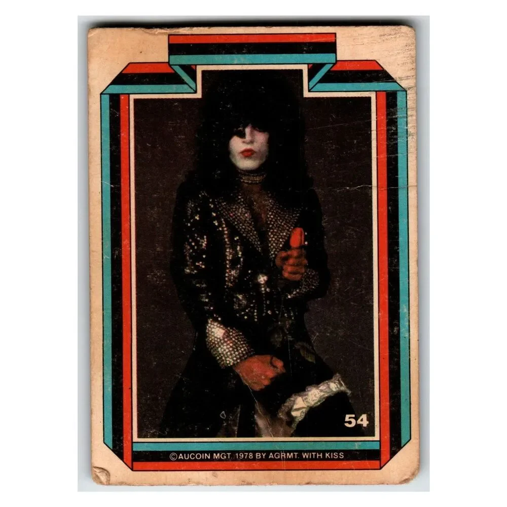 KISS Paul Stanley 1978 Aucoin Management Card 54 Vintage Music